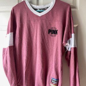 PINK L/S T, SOFT, OVERSIZED